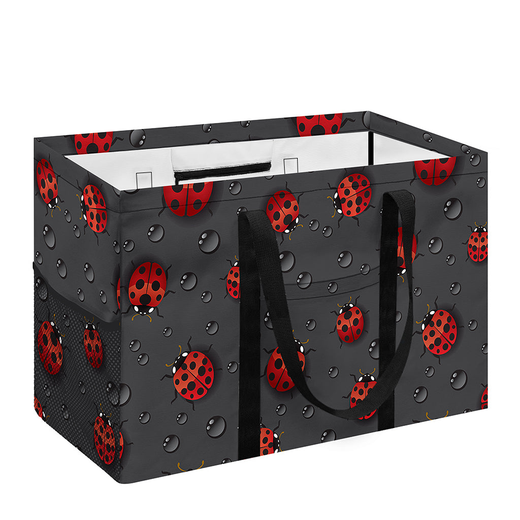 Little Ladybird Pattern Print Utility Tote Bag