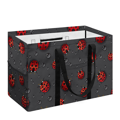 Little Ladybird Pattern Print Utility Tote Bag