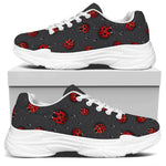 Little Ladybird Pattern Print White Chunky Shoes