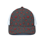Little Ladybird Pattern Print White Mesh Trucker Cap