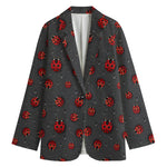 Little Ladybird Pattern Print Women's Blazer