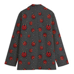 Little Ladybird Pattern Print Women's Blazer