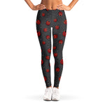 Little Ladybird Pattern Print Women's Leggings