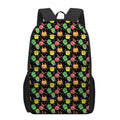 Little Monster Pattern Print 17 Inch Backpack