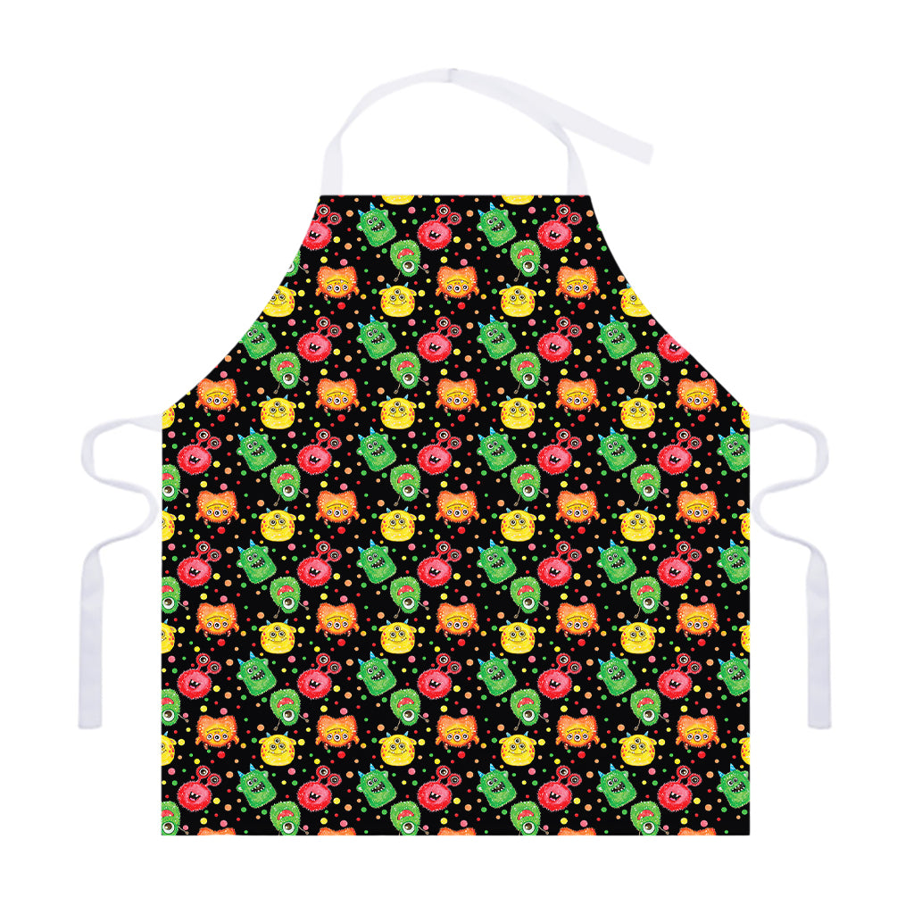 Little Monster Pattern Print Adjustable Apron