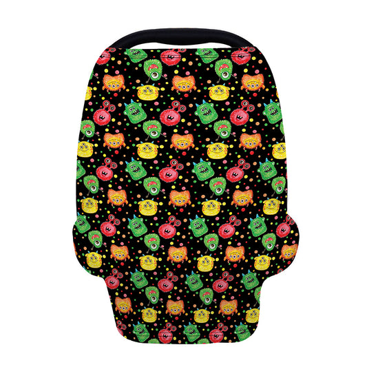 Little Monster Pattern Print Baby Seat Cover