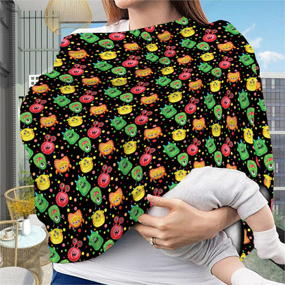 Little Monster Pattern Print Baby Seat Cover