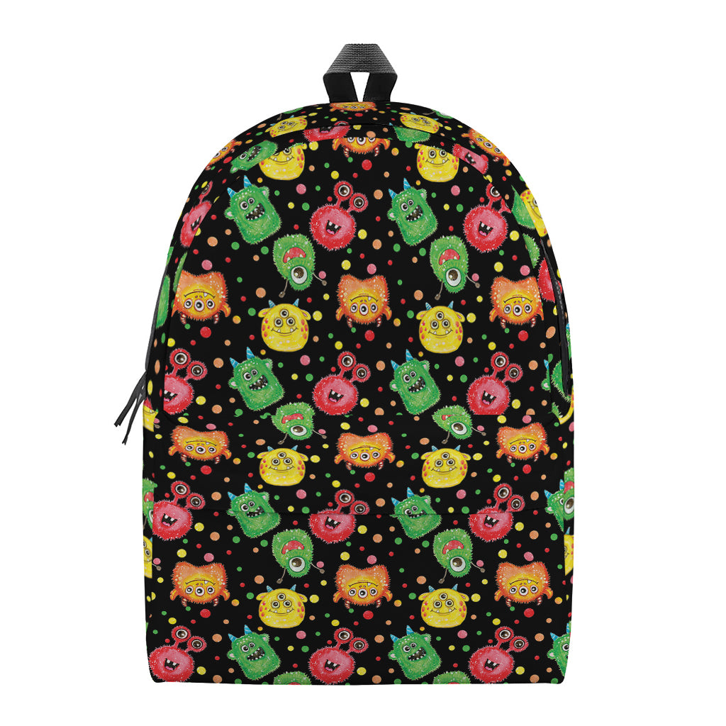 Little Monster Pattern Print Backpack