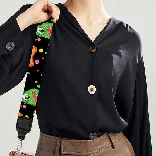 Little Monster Pattern Print Bag Strap