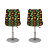 Little Monster Pattern Print Bar Stool Covers