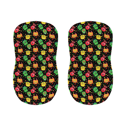 Little Monster Pattern Print Bar Stool Covers