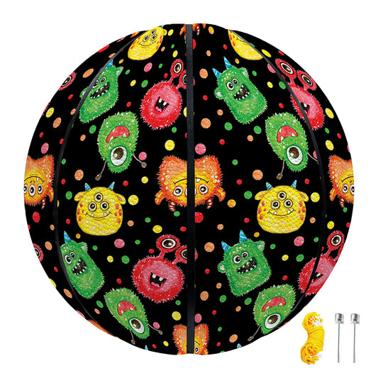 Little Monster Pattern Print Basketball