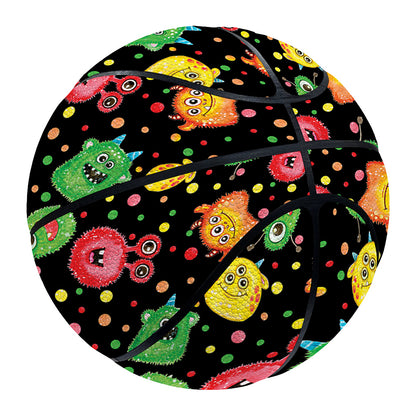 Little Monster Pattern Print Basketball