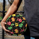 Little Monster Pattern Print Basketball