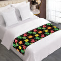 Little Monster Pattern Print Bed Runner
