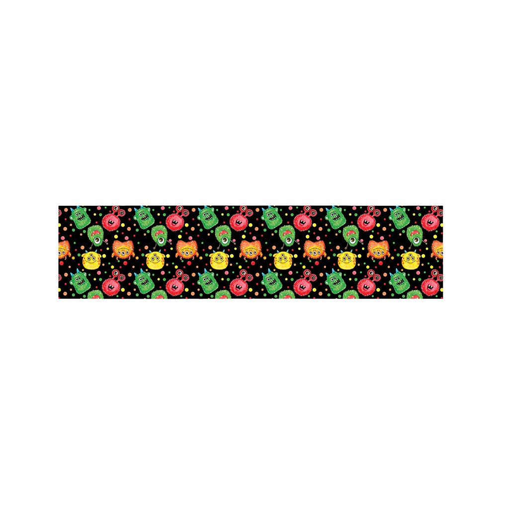 Little Monster Pattern Print Bed Runner