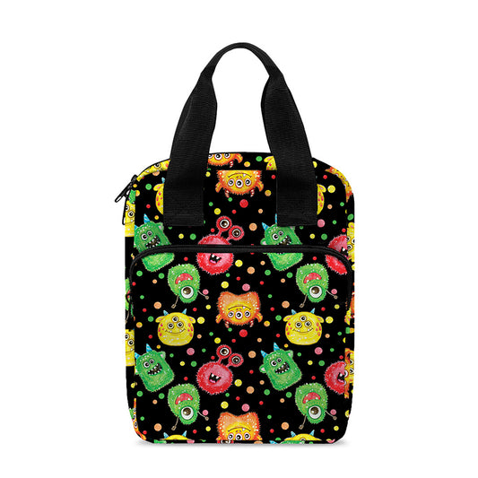Little Monster Pattern Print Bible Tote Bag