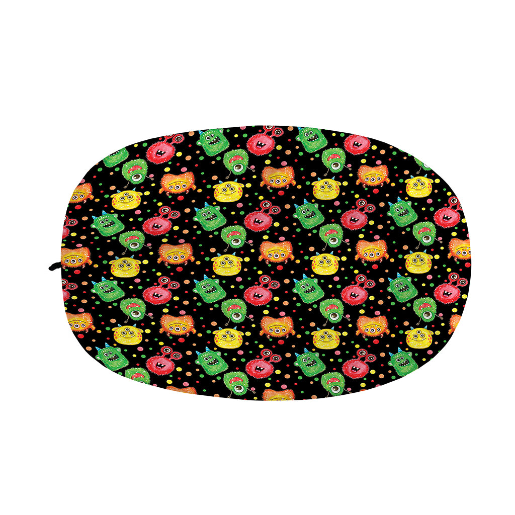 Little Monster Pattern Print Car Side Mirror Covers