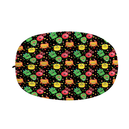 Little Monster Pattern Print Car Side Mirror Covers