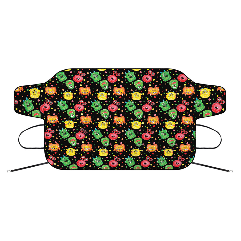 Little Monster Pattern Print Car Windshield Snow Cover