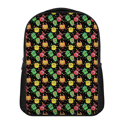 Little Monster Pattern Print Casual Backpack