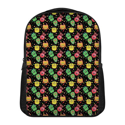 Little Monster Pattern Print Casual Backpack