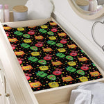 Little Monster Pattern Print Changing Pad Cover