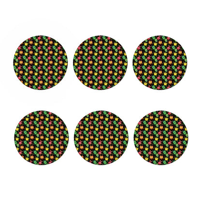 Little Monster Pattern Print Coaster Set