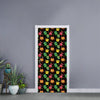 Little Monster Pattern Print Door Sticker