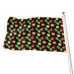 Little Monster Pattern Print Flag