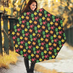Little Monster Pattern Print Foldable Umbrella