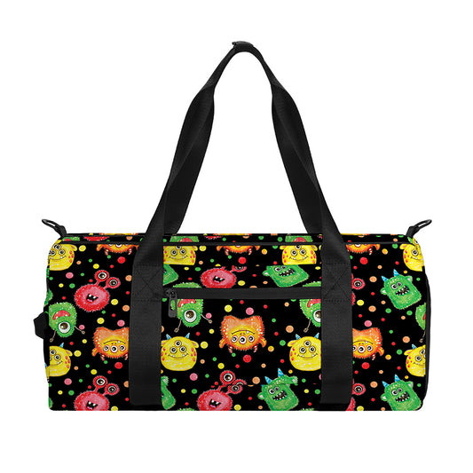 Little Monster Pattern Print Gym Bag