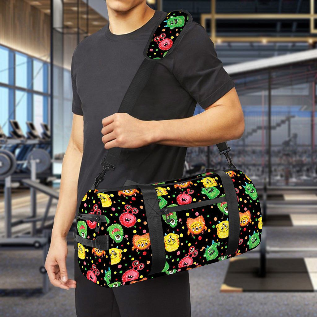 Little Monster Pattern Print Gym Bag