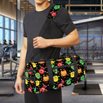Little Monster Pattern Print Gym Bag
