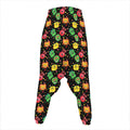 Little Monster Pattern Print Hammer Pants