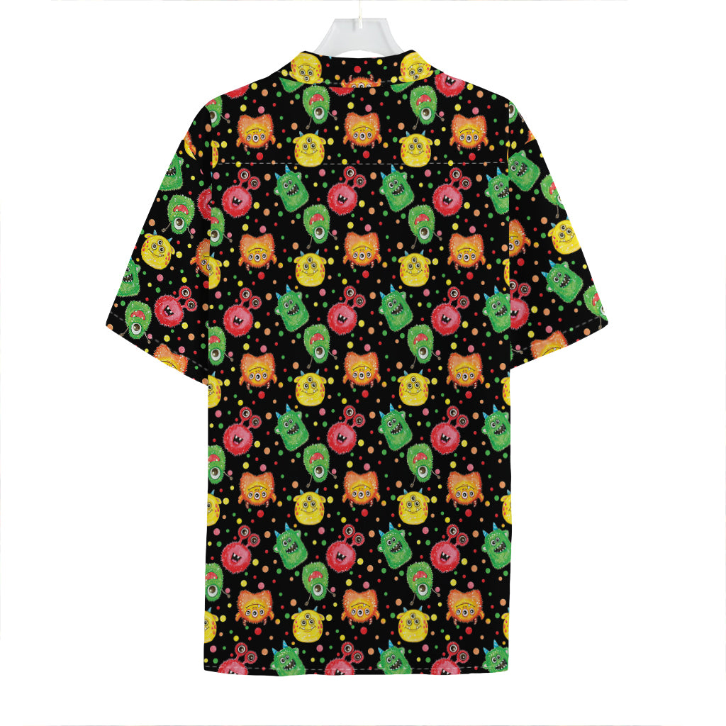 Little Monster Pattern Print Hawaiian Shirt