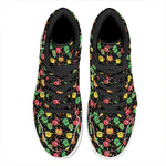 Little Monster Pattern Print High Top Leather Sneakers