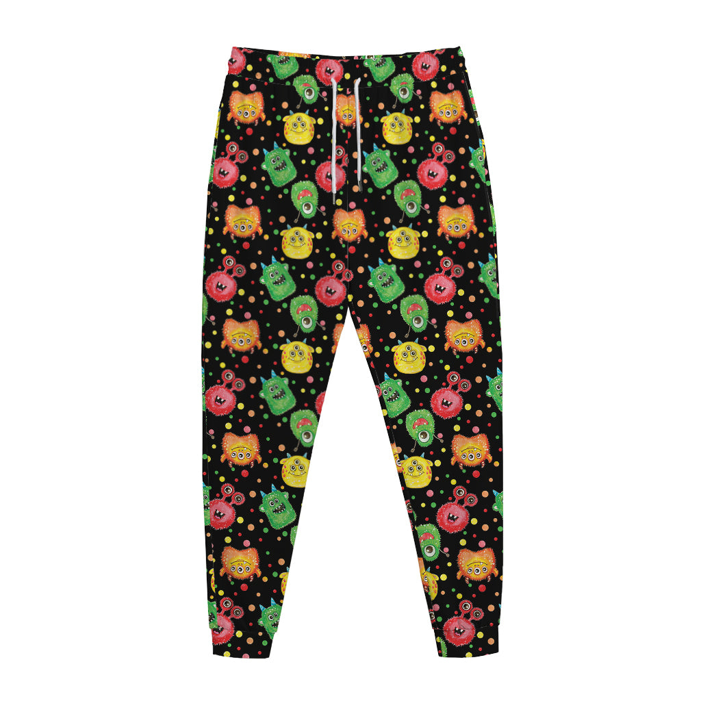 Little Monster Pattern Print Jogger Pants