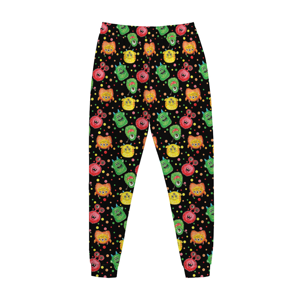 Little Monster Pattern Print Jogger Pants