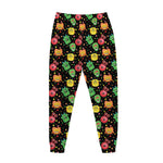 Little Monster Pattern Print Jogger Pants