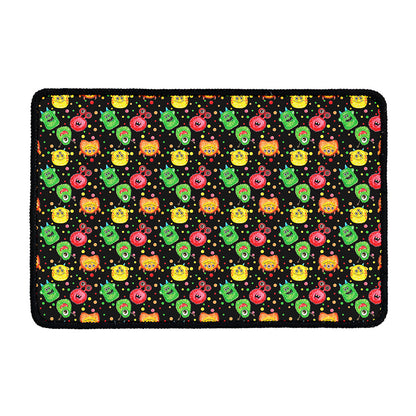 Little Monster Pattern Print Kitchen Mat