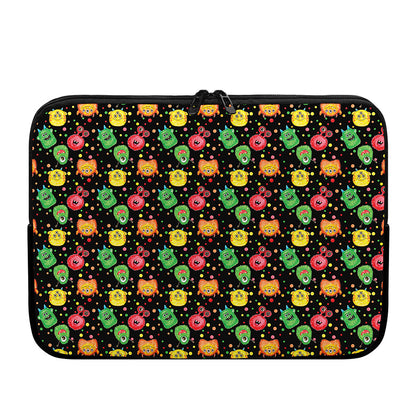 Little Monster Pattern Print Laptop Sleeve