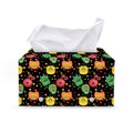 Little Monster Pattern Print Leather Tissue Box Cover