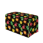 Little Monster Pattern Print Leather Tissue Box Cover