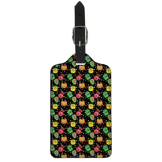 Little Monster Pattern Print Luggage Tag