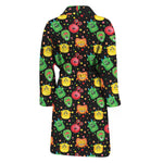 Little Monster Pattern Print Men's Bathrobe