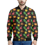 Little Monster Pattern Print Men's Bomber Jacket