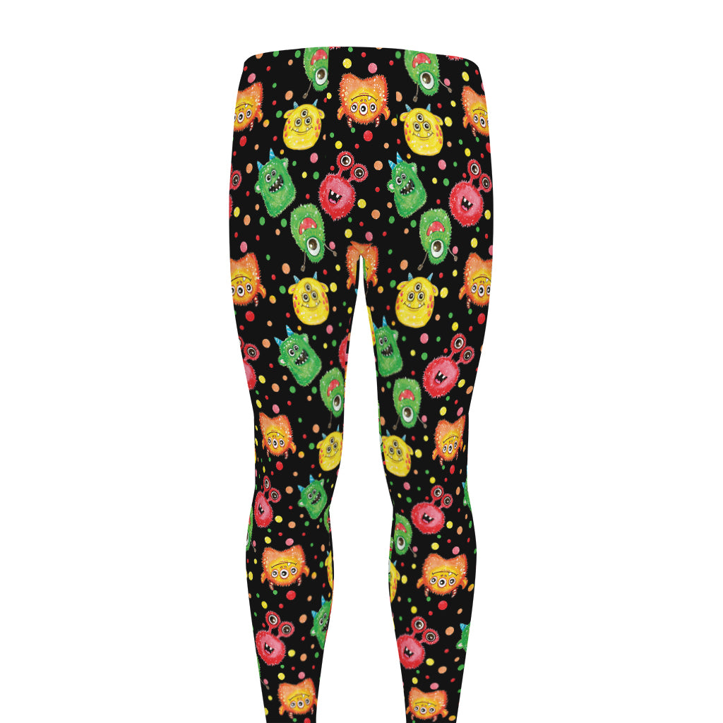 Little Monster Pattern Print Men's leggings