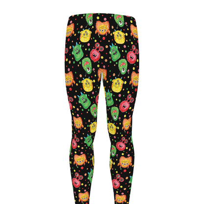 Little Monster Pattern Print Men's leggings
