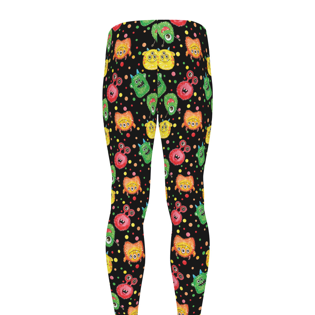 Little Monster Pattern Print Men's leggings